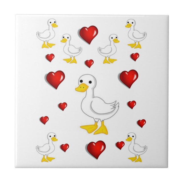 Keramik Tile Duck Fliese (Vorderseite)