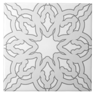 Keramik Tile, Ein elegantes, grau-klassisches Desi Fliese