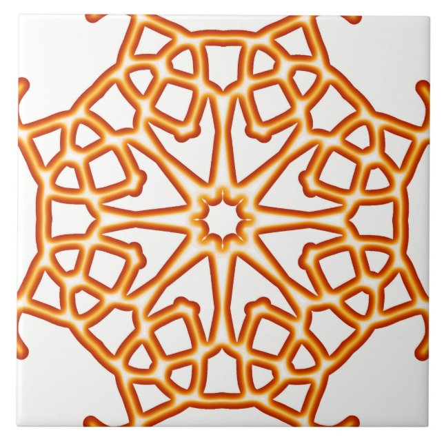 Keramik Tile, ein elegantes rot-weißes Design Ce Fliese (Vorderseite)