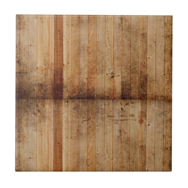 Keramik Tile farbenfrohe Farben Orange Holz Fliese (Vorderseite)