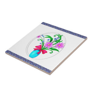 Keramik Tile Floral Fliese