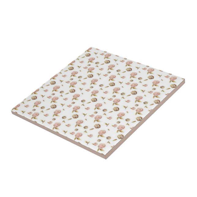 Keramik Tile Floral Fliese (Seite)