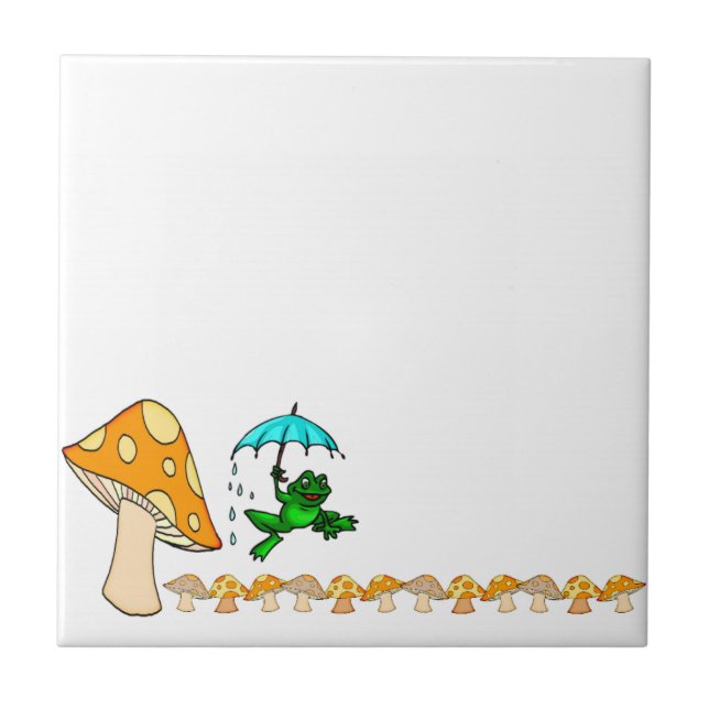 Keramik Tile Froschmuck Frog Ribbit Fliese (Vorderseite)