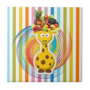 Keramik Tile Giraffe Fruchtfarben Fliese