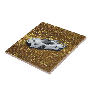 Keramik Tile Gold Car Fliese
