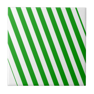 Keramik Tile Green Strip Fliese