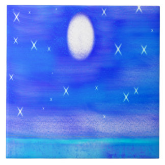 Keramik Tile, groß (6" x 6") Gute Nacht Fliese