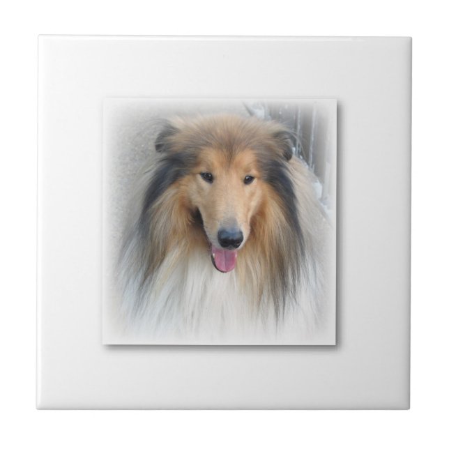 Keramik Tile Hund Fliese (Vorderseite)