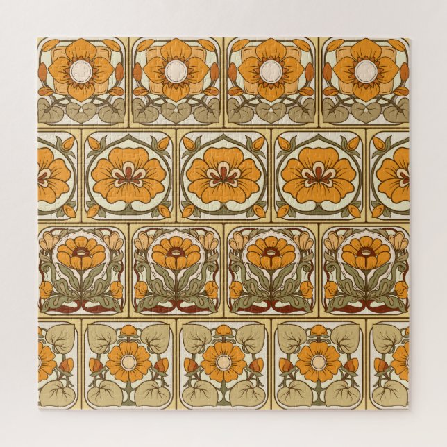 Keramik Tile: Jugendstil. Puzzle (Vertikal)