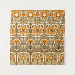 Keramik Tile: Jugendstil. Wandteppich