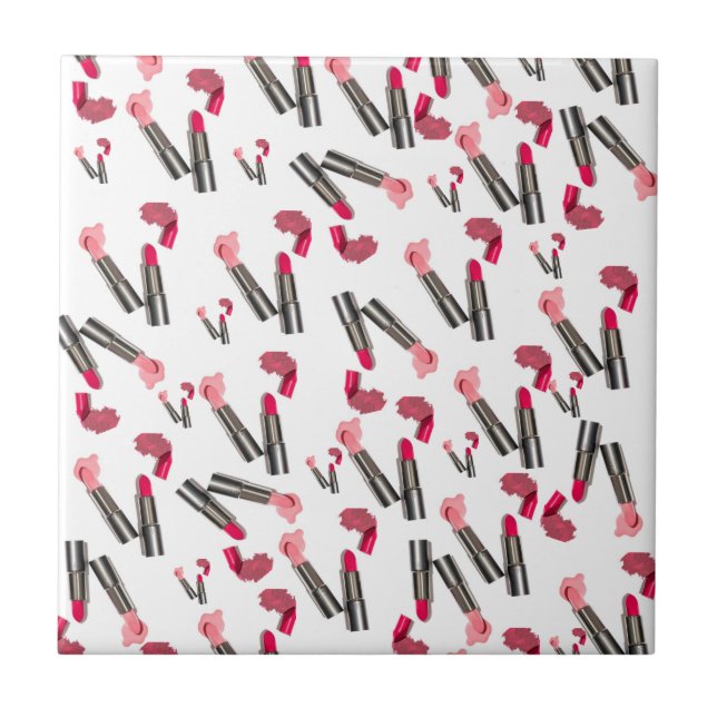 Keramik Tile Lipstick-Makeup Fliese (Vorderseite)