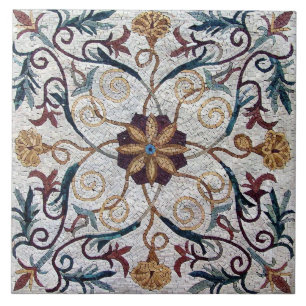 Keramik Tile - mediterrane Wanddekoration Fliese