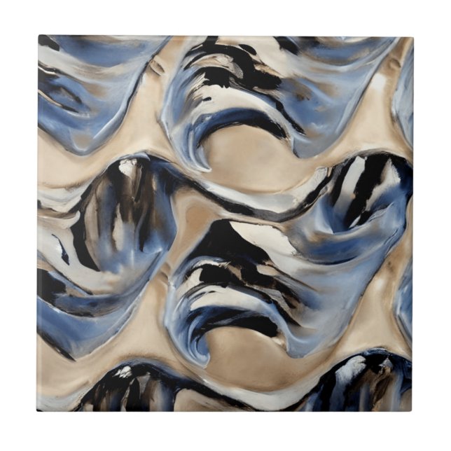 Keramik  Tile mit abstraktem Charm Marble Stones Fliese (Vorderseite)