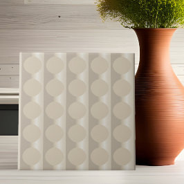 Keramik-Tile mit Beige-Floating Circles Fliese