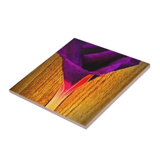 Keramik Tile mit Hübscher Blume Fliese (Seite)