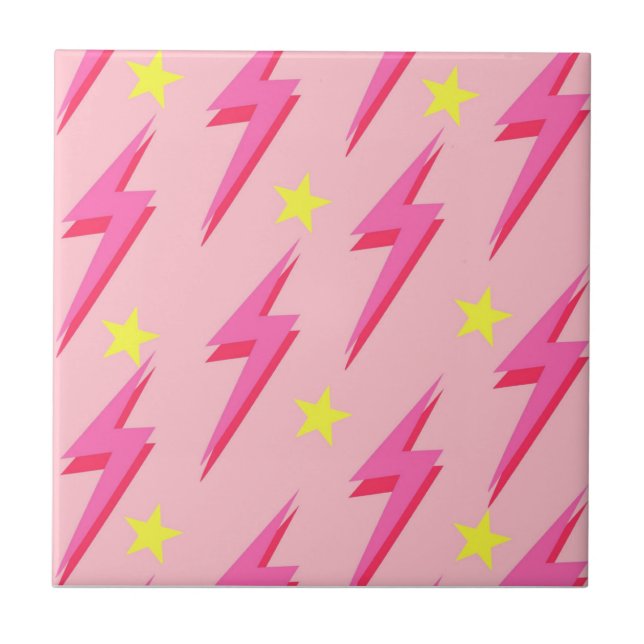 Keramik-Tile mit rosa Blitzlicht für kreative Räum Fliese (Vorderseite)