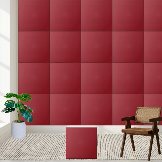 Keramik-Tile mit tiefroter Farbe Fliese (Deep Red Solid Color Ceramic Tile)