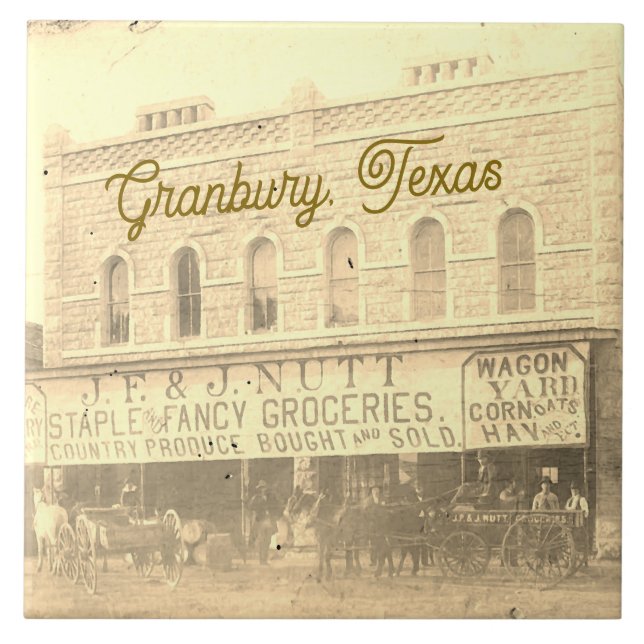 Keramik Tile Nutt House in Granbury, Texas Fliese (Vorderseite)