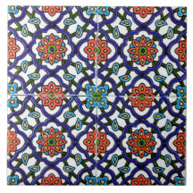 Keramik Tile - Perserfarbene Wandverkleidung