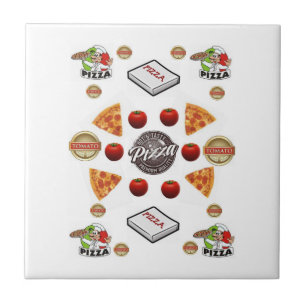 Keramik Tile Pizza Fliese