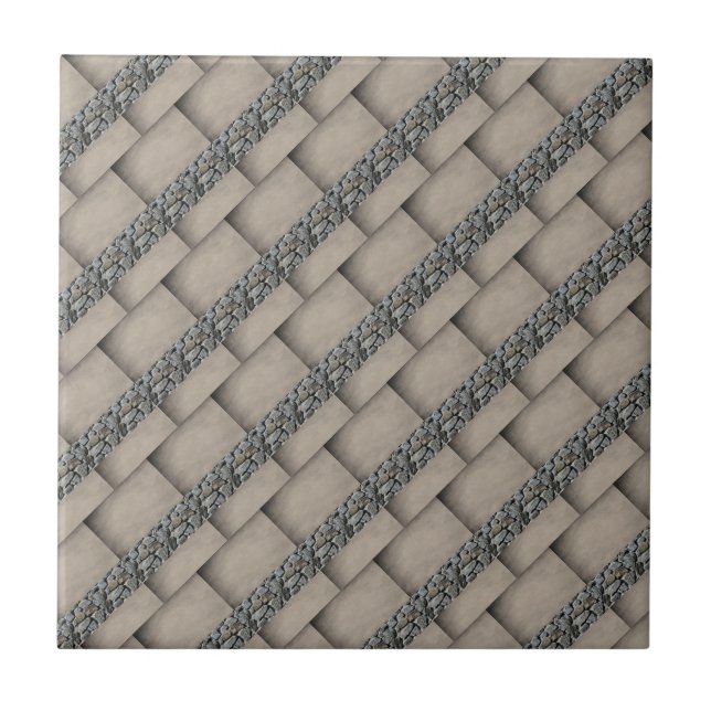 Keramik Tile Rock Slate Squares Fliese (Vorderseite)