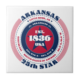 Keramik Tile Rot, Weiß und Blau Arkansas Fliese