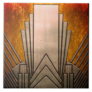 Keramik Tile - Sangria Art Deco Fliese