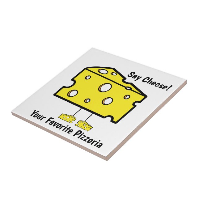 Keramik Tile Say Käse Pizzeria Lieblings Pizza Fliese (Seite)