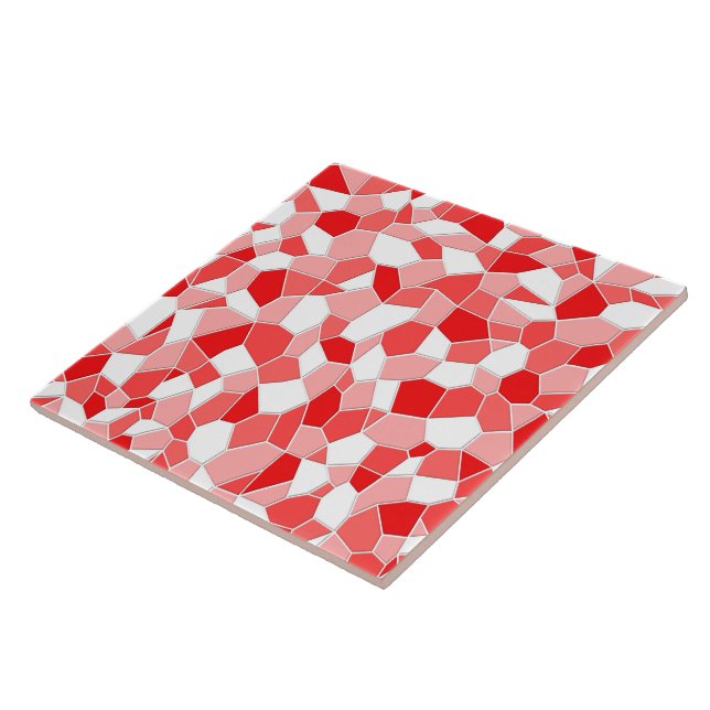 Keramik Tile - Shades of Red Mosaic Fliese (Seite)