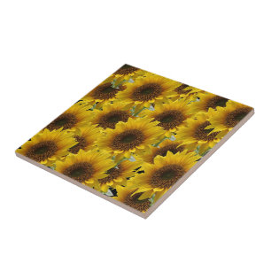 Keramik Tile Sonnenblume Fliese