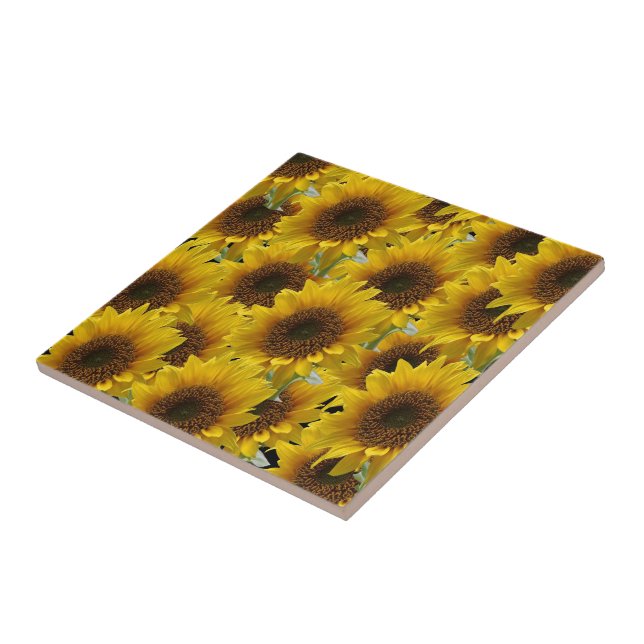 Keramik Tile Sonnenblume Fliese (Seite)