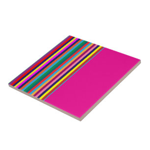 Keramik Tile Strip Hot Pink farbig Fliese
