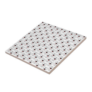 Keramik Tile Tees White Smile Fliese