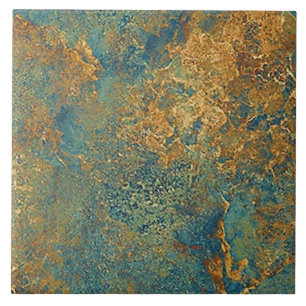 Keramik Tile - texturierter Rost gefärbt Fliese