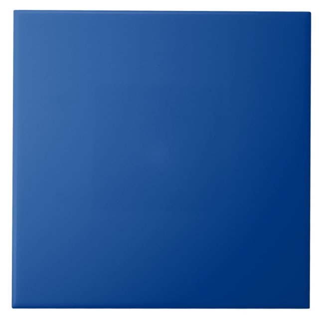 Keramik Tile - Tiefe blaue Farbe - dekorative Tile Fliese (Vorderseite)