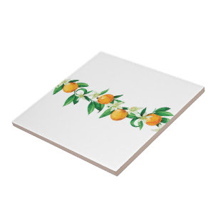 Keramik Tile/Trivet-Citrus Keramik Tile Fliese