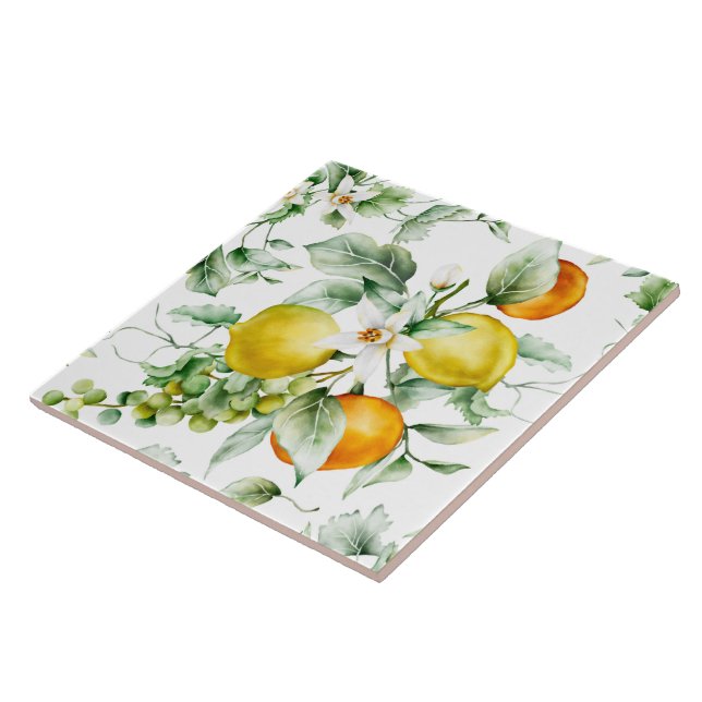 Keramik Tile/Trivet-Citrus Keramik Tile Fliese (Seite)