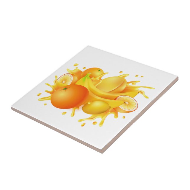 Keramik Tile/Trivet-Frucht Keramik Tile Fliese (Seite)