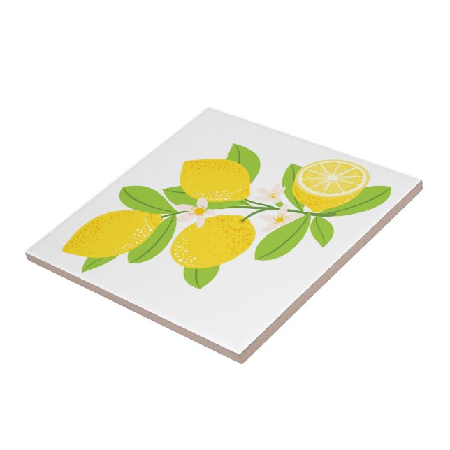 Keramik Tile/Trivet-Lemons Keramik Tile Fliese (Seite)