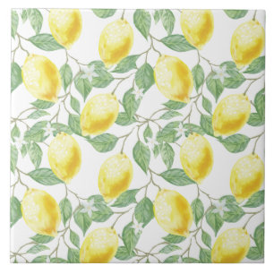 Keramik Tile/Trivet-Lemons Keramik Tile Fliese