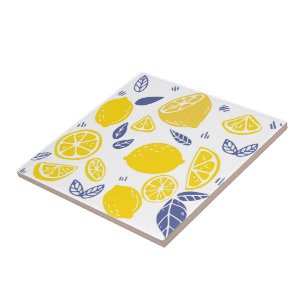 Keramik Tile/Trivet-Lemons Keramik Tile Fliese