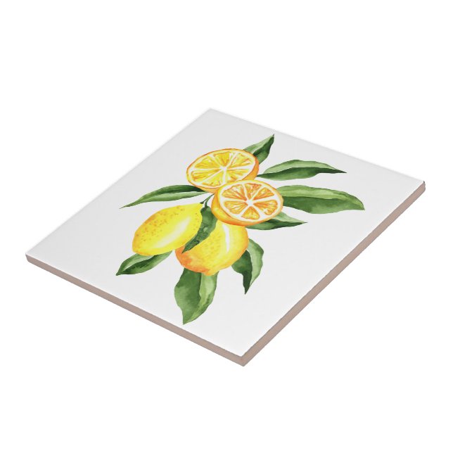 Keramik Tile/Trivet-Lemons Keramik Tile Fliese (Seite)