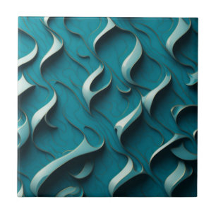 Keramik Tile " Türkiswaves " Fliese