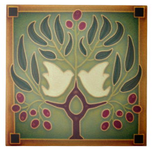 Keramik Tile - Vögel lieben Fliese