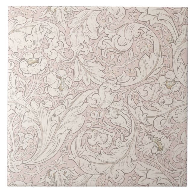 KERAMIK TILE ; WILLIAM MORRIS : FLORAL FLIESE (Vorderseite)