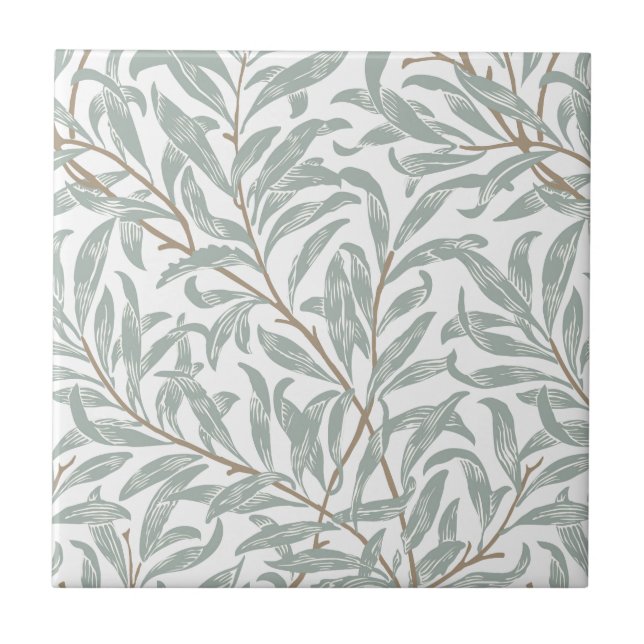 KERAMIK TILE ; WILLIAM MORRIS : WILLOW FLIESE (Vorderseite)