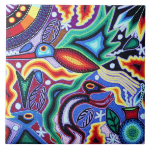 Keramik Tiles - Mexican Wildlife Art Fliese