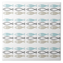 Keramik Tiles - skandinavischer Fisch Fliese