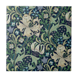 KERAMIK TITEL ; WILLIAM MORRIS : HONEYSUCKLE FLIESE