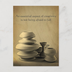 Keramik-Töpferei-Stillleben Kohlenstube-Sketch Postkarte